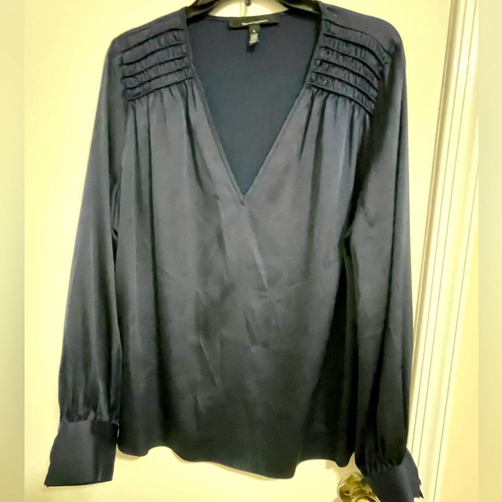 White House Black Market Deep Blue Blouse